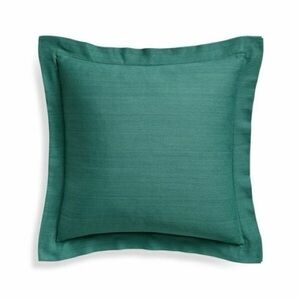 Crate & Barrel teal Wallace pillow cover